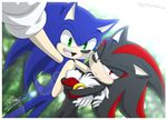  2013 clothing fur gloves hedgehog male mammal myly14 shadow_the_hedgehog sonadow sonic_(series) sonic_the_hedgehog 