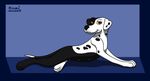  black_lab-dalmatian-mix canine dog female feral jess_(kinaj) kinaj mammal multi_nipple nipples pose solo 