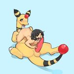  69_position ampharos balls bestiality blush duo female feral glacierclear human human_on_feral interspecies lying male male/female mammal nintendo on_back oral penic_lick penis pok&eacute;mon sex size_difference small_dom_big_sub smile spread_legs spreading tapering_penis tongue tongue_out video_games 