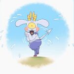 1:1 1_eye 1mp 2025 2_horns animated artist_name bodily_fluids bovid butt caprine caprine_demon colored demon digital_drawing_(artwork) digital_media_(artwork) english_text flat_colors frame_by_frame fur hooved_toes hooves horn imp loop mammal nude open_mouth prince_gamon_(1mp) purple_body purple_skin red_hooves signature simple_background spade_tail sweat sweatdrop tail teeth text thick_thighs toony tuft wide_hips yellow_horn