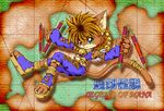  bell brown_fur brown_hair chana clothing daena footwear fur green_eyes hair legend_of_mana mana_(series) melee_weapon nunchaku sandals video_games weapon 