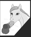  balls bestiality cum cum_in_mouth cum_inside disembodied_penis equine fellatio feral horse lips male mammal mane monochrome oral penis pony saliva sex solo_focus stoopedhooy sucking tongue tongue_out 