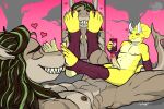  anal anal_penetration anthro bodily_fluids bulge ceratopsian ceratopsid chasmosaurine claws clothing dinosaur duo fantalodon feet fish foot_fetish foot_focus foot_in_face footwear foreskin genital_fluids genitals hi_res horn humanoid_feet intersex mackerel_shark male male/male marginocephalian marine megalodon muscular ornithischian penetration penis plantigrade prehistoric_species reptile scalie shark size_difference socks soles swimwear threehorns toe_claws triceratops tricero_spikes vein veiny_penis 