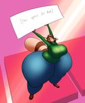  :3 anthro big_breasts breasts brown_fur brown_hair clothing curly_q english_text eyelashes female fur furret green_eyes hair huge_breasts hyper_thighs keijimatsu nintendo pok&eacute;mon pok&eacute;morph sign smile solo sweater tan_fur text video_games wide_hips 