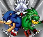 accipitrid accipitriform anthro ass_to_ass avian bedroom_eyes bent_over big_butt bird butt butt_squish elevator eulipotyphlan femboy group hand_on_butt hands_against_wall hedgehog hi_res huge_butt jet_the_hawk larger_male lifted looking_back male mammal narrowed_eyes seductive sega shadow_the_hedgehog silver_the_hedgehog size_difference smaller_male smile smirk sonic_riders sonic_the_hedgehog sonic_the_hedgehog_(series) squish thick_thighs trapped ultimateshadow