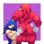 1:1 absurd_res angry anthro anus aroused_smile backsack balls bedroom_eyes big_balls big_butt butt butt_grab butt_jiggle butt_squish clenched_teeth cross-popping_vein duo echidna eulipotyphlan fist genital_raphe genitals hand_on_butt hand_on_hip hedgehog hellpasser hi_res jiggling kneeling knuckles_the_echidna looking_back male mammal monotreme motion_lines muscular muscular_male narrowed_eyes open_mouth puffy_anus raphe_(anatomy) rear_view scrotal_raphe scrotum_flap seductive sega sonic_the_hedgehog sonic_the_hedgehog_(series) squish teeth thick_thighs tongue tongue_out