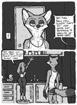  anthro boxers_(clothing) canine clothing comic dialogue disney female fox judy_hopps lagomorph luraiokun mammal nick_wilde rabbit smile underwear zootopia 