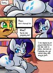  anus applejack_(mlp) big_butt butt comic dialogue earth_pony english_text equine female feral friendship_is_magic horn horse mammal my_little_pony pony pussy rarity_(mlp) slavedemorto text unicorn 