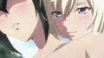  10s 2girls akatsuki_nagisa animated animated_gif blush character_request licking multiple_girls nude strike_the_blood tongue yuri 