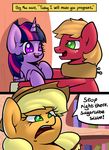  applejack_(mlp) big_macintosh_(mlp) comic earth_pony english_text equine female feral friendship_is_magic horn horse male mammal my_little_pony pony slavedemorto text twilight_sparkle_(mlp) winged_unicorn wings 