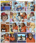 3d_(artwork) anthro bathroom bear beast_house blue_eyes bosch_(xamoel) brown_body brown_fur canid canine canis clogged_toilet clothing comic computer digital_media_(artwork) domestic_dog electronics english_text eyewear fur glasses grey_body grey_fur group hat headgear headwear humor insult lagomorph leporid male mammal medium_truck newspaper overweight overweight_male pajamas plumber plumber's_crack plunger rabbit spencer_(xamoel) sunglasses tan_body tan_fur text tommer_(xamoel) tools truck van vehicle wearing_glasses wimpy_(xamoel) wolf wrench xamoel