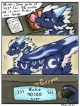 3:4 chibi claws comic cooking dialogue dragon english_text female feral fur furred_dragon furred_scalie hi_res horn humor mythological_creature mythological_scalie mythology quadruped ryukiri scalie side_view solo text thick_thighs