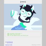 1:1 animal_genitalia animal_penis animated animated_comic anthro ashleyorange bdsm black_hair bodily_fluids bra_strap buckteeth canid canine canine_genitalia canine_penis clothed clothed_female clothing collar collar_tag comic comic_panel crop_top cum cum_drip dialogue dripping duo english_text eyewear female first_person_view genital_fluids genitals glasses gynomorph hair hi_res homestuck human humanoid hybrid incest_(lore) intersex intersex/female jade_harley june_egbert lipstick long_hair looking_at_viewer makeup mammal ms_paint_adventures onesie pajamas penis petplay puppyplay roleplay shirt short_hair sibling_(lore) sister_(lore) sisters_(lore) tail teeth text topwear trans_(lore) trans_woman_(lore) white_body