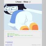 1:1 all_fours ashleyorange bdsm black_hair blush blush_lines bottomless butt clothed clothed_female clothing comic comic_panel dialogue english_text eyewear female footwear genitals glasses good_girl hair hi_res homestuck human incest_(lore) june_egbert mammal ms_paint_adventures nervous not_furry on_ground pajamas pantsless penis petplay presenting puppyplay roleplay short_hair sibling_(lore) sister_(lore) sisters_(lore) small_penis socks solo text trans_(lore) trans_woman_(lore) white_body