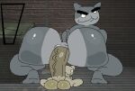 2d_animation aliasing anal anal_fluids anal_fluids_on_penis anal_penetration animated anthro anus balls belly big_balls big_belly big_butt big_female big_penis bodily_fluids brick_wall butt claws cowgirl_position crouching cum cum_drip cum_from_ass cum_in_ass cum_inflation cum_inside cum_meter digital_media_(artwork) dominant dominant_female dripping dumpster duo ejaculation eyebrows feet felid feline feline_ears female from_front_position genital_fluids genitals glistening glistening_anus glistening_balls glistening_butt glistening_genitalia grey_body guillotina_(mewgenics) huge_butt huge_penis hyper hyper_genitalia hyper_penis inflation looking_at_viewer looking_back male male/female mammal mewgenics mouth_closed multicolored_body navel no_pupils nxyitn on_bottom on_top penetration penile penile_penetration penis penis_in_ass pixel_(artwork) pixel_animation rough_sex screencap screencap_background sex shaded sharp_teeth short_tail simple_shading size_difference smaller_male smile standing tail tan_body teeth thick_eyebrows thick_thighs toe_claws toothy_grin underbelly vein veiny_penis wall_(structure) x_navel
