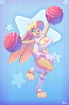  cheer cheerleader cheerleading cute kero lagomorph lunique luniquekero mammal pompom rabbit 