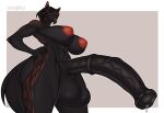 2024 animal_genitalia animal_penis anthro areola artist_name balls big_balls big_breasts big_penis black_balls black_body black_fur black_hair black_horn bodily_fluids breasts canid canine equine_genitalia equine_penis fox fur genital_fluids genitals gynomorph hair hi_res highlights_(coloring) horn huge_balls huge_penis hyper hyper_genitalia hyper_penis iggy_(kingignis) intersex leishkko long_penis mammal mismatched_animal_penis mismatched_genitalia mismatched_penis muscular muscular_anthro muscular_gynomorph muscular_intersex nipples nude nude_anthro nude_gynomorph nude_intersex penis precum red_areola red_body red_fur red_highlights red_nipples simple_background small_waist solo standing tail text thick_thighs vein veiny_penis