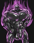  2017 abs anthro balls biceps big_balls big_penis black_penis digital_media_(artwork) huge_balls huge_penis humanoid_penis hyper hyper_muscles invalid_color male mocri muscular muscular_male nipples nude pecs penis rubber shiny simple_background smile solo 