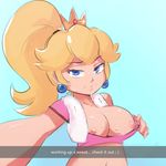  edit princess_peach selfie snapchat towel 