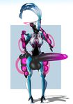  alien balls big_balls big_penis dickgirl huge_penis intersex lewdreaper octavia_(warframe) penis tenno video_games warframe 