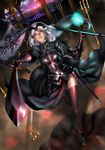  absurdres armor armored_boots armored_dress balcony boots candle candlestand cloud fate/apocrypha fate/grand_order fate_(series) grey_hair headpiece highres jeanne_d'arc_(alter)_(fate) jeanne_d'arc_(fate)_(all) maeko_(pixiv17012595) short_hair sketch solo standard_bearer sword thighhighs thighs weapon 