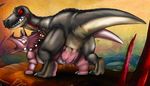  big_penis dinosaur female feral forced lobozamora male male/female penis pussy redclaw scalie sex size_difference stretching the_land_before_time tria 