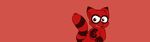  2014 8chan absurd_res cute_fangs eye_markings fur gloves_(marking) hi_res male mammal markings nate_(8chan) raccoon red_fur solo striped_tail stripes ultrawide unknown_artist wallpaper 