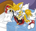  69 anthro blue_eyes canine cum duo fellatio fox gay gloves male mammal messy mighty_the_armadillo miles_prower oral oral_sex penis sega sex sonic_(series) sonic_team tails theredtail tongue unknown_artist 
