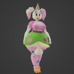 3_toes 3d_(artwork) anthro avian balls beak belt big_balls big_breasts bird blue_eyes bottomwear breasts chicken circus_chica claws clothed clothing crossgender digital_media_(artwork) erection feet five_nights_at_freddy's ftg_crossgender fti_crossgender full-length_portrait funko_pop! galliform genitals green_bottomwear green_clothing green_skirt grey_background gynomorph hair hat headgear headwear hi_res humanoid_genitalia humanoid_penis intersex legwear long_penis looking_at_viewer non-mammal_balls non-mammal_breasts octal open_clothing open_topwear open_vest party_hat pattern_clothing pattern_legwear pattern_thigh_highs penis phasianid pigtails pink_clothing pink_hair pink_legwear pink_shirt pink_thigh_highs pink_topwear pink_vest portrait saggy_balls scottgames shirt simple_background skirt solo spots spotted_clothing spotted_legwear spotted_thigh_highs thick_thighs thigh_highs toes topwear vest white_body wide_hips