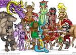  centaur dragon dungeons_and_dragons fredrik_andersson minotaur naga sahaugin werewolf 