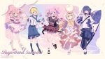  4boys 6+girls :o ;p ^_^ adapted_costume adjusting_eyewear ahoge alternate_costume animal_ear_hood animal_ears ankle_belt apron arms_up artist_name baby bag ball bare_arms bare_legs bare_shoulders beachball belt belt_buckle belt_collar black_belt black_bow black_hair black_leggings black_ribbon black_sandals black_shirt black_shorts black_wrist_cuffs blonde_hair blouse blue_background blue_bag blue_eyes blue_hat blue_neckerchief blue_sailor_collar blue_shorts blue_socks blunt_bangs bodysuit border bow bowtie brown_bag brown_hair brown_shoes buckle cape chain character_name chibi chibi_on_shoulder choker closed_eyes closed_mouth clothing_cutout cloud clown club_(shape) club_hair_ornament collar collarbone collared_dress commentary_request copyright_name copyright_notice cross-laced_clothes cross-laced_dress cross-laced_top crown dia_(shugo_chara!) diamond_(shape) diamond_hair_ornament dot_nose dress drink drinking_straw eating eyes_visible_through_hair fashion floral_print food footwear_bow frilled_dress frilled_footwear frilled_innertube frilled_skirt frilled_sleeves frilled_wrist_cuffs frills fruit fujisaki_nagihiko full_body fur-trimmed_cape fur_trim glass goggles goggles_on_head gothic_punk green_dress hair_between_eyes hair_bow hair_bun hair_ornament hair_over_one_eye hairband hand_on_eyewear hand_up happy hat headscarf heart heart-shaped_buckle heart_hair_ornament high-waist_skirt hinamori_amu holding holding_ball holding_chibi holding_drink holding_food holding_pom_poms holding_surfboard hood hood_down hood_up hooded_bodysuit hoodie hotori_tadase humpty_lock_(shugo_chara!) innertube jester_cap kiseki_(shugo_chara!) kneehighs knees kusu_kusu_(shugo_chara!) lace-trimmed_hairband lace_trim layered_skirt leg_ribbon leg_up leggings light_blush long_hair long_skirt long_sleeves looking_at_viewer mashiro_rima midriff miki_(shugo_chara!) mini_crown mini_person miniboy minigirl miniskirt multicolored_skirt multiple_boys multiple_girls musical_note neckerchief newsboy_cap notice_lines novelty_glasses object_on_head one_eye_closed onesie open_mouth orange-tinted_eyewear orange_background orange_eyes orange_shirt orange_skirt outside_border outstretched_arm pacifier parted_lips pepe_(shugo_chara!) pink-tinted_eyewear pink_background pink_bodysuit pink_eyes pink_hair pink_skirt plaid_bow plaid_bowtie plaid_clothes plaid_skirt platform_sandals pleated_skirt polka_dot_bodysuit polka_dot_headwear pom_pom_(cheerleading) pom_pom_hat_ornament puffy_pants purple_hair rabbit_ears ran_(shugo_chara!) red_background red_bodysuit red_bow red_bowtie red_cape red_hat red_skirt rhythm_(shugo_chara!) ribbon sailor_collar sailor_hat sailor_shirt sandals serizawa_serizane shirt shoes short_dress short_hair short_hair_with_long_locks short_sleeves short_twintails shorts shoulder_bag shoulder_cutout shugo_chara! side_ponytail sidelocks sideways_hat single_hair_bun single_wrist_cuff skirt skirt_under_dress sleeve_bow sleeveless sleeveless_shirt smile snorkel socks soda solo_focus spade_(shape) spade_hat_ornament sparkle speech_bubble spoken_musical_note spoken_notice_lines spoken_sparkle spoken_sweatdrop standing strawberry studded_belt surfboard suu_(shugo_chara!) sweat sweatdrop swim_ring temari_(shugo_chara!) tinted_eyewear toes tongue tongue_out transparent_innertube twintails twitter_username two-sided_fabric two-sided_skirt unmoving_pattern v-shaped_eyebrows very_long_hair visor_cap waist_apron water wavy_hair white-framed_eyewear white_apron white_border white_choker white_dress white_hairband white_hat white_hoodie white_ribbon white_sandals white_shirt white_shoes white_skirt white_wrist_cuffs wide_sleeves wrist_cuffs wrist_ribbon wristband x_hair_ornament yellow_crown yellow_dress yellow_eyes yellow_skirt yuiki_yaya 