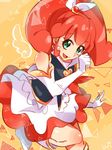  blush cure_mirage dress green_eyes heartcatch_precure! long_hair magical_girl red_hair twintails 