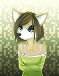  2017 anthro black_nose blue_eyes canine clothed clothing digital_media_(artwork) dress female fox fur hair mammal multicolored_fur nails sad simple_background solo tan_fur two_tone_fur white_face white_fur wunderknodel 