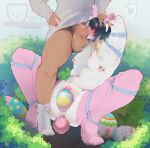 alternative_fashion anal anal_penetration andromorph andromorph/male andromorph_anthro andromorph_focus andromorph_penetrated anthro anthro_penetrated anus arms_tied balls bear big_balls big_penis black_eyeshadow black_hair blush blushing_profusely boots bound breath brown_body bunny_(milkbearbunny) bunny_costume buttplug buttplug_in_ass buttplug_insertion buttplug_tail clitoris clothing costume crouching detailed_background dominant dominant_anthro dominant_male dress duo easter easter_egg egg emo erection eyeshadow faceless_character faceless_male fake_ears fake_rabbit_ears fake_tail fellatio footwear frogtied genitals grass gynomorph_(lore) hair hi_res high_heeled_boots high_heels holidays honey_(milkbearbunny) humanoid_genitalia humanoid_vulva intersex intersex/male intersex_anthro intersex_focus intersex_penetrated legs_tied legwear makeup male male_penetrating male_penetrating_andromorph male_penetrating_intersex mammal milkbearbunny nipple_piercing nipples object_in_ass oral oviposition penetration penile penis penis_in_mouth piercing plant plug_(sex_toy) plug_insertion running_makeup sex sex_during_oviposition sex_toy sex_toy_in_ass sex_toy_insertion shoes shrub solo_focus spread_legs spreading standing submissive submissive_andromorph submissive_anthro submissive_intersex t4t text thick_penis thigh_boots thigh_highs trans_(lore) trans_man_(lore) trans_woman_(lore) vaginal_oviposition vulva white_body