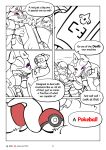 absurd_res anthro bullet chesnaught clothing comic dialogue female generation_4_pokemon generation_6_pokemon hi_res lucario male nintendo pokeball pokemon pokemon_(species) ttux3
