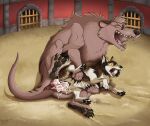 2_penises anal anal_penetration animal_genitalia animal_penis animal_vulva anus black_pawpads blood bodily_fluids canid canine canine_genitalia canine_vulva canis cum cum_in_ass cum_in_vagina cum_inside dasyuromorph double_penetration duo erection facial_piercing fangs female female_penetrated feral feral_on_feral feral_penetrated feral_penetrating feral_penetrating_feral forced genital_fluids genitals lying male male/female male_penetrating male_penetrating_female mammal marsupial mimi-fox multi_genitalia multi_penis nose_piercing nude on_ground on_side open_mouth pawpads penetration penile penile_penetration penis penis_in_ass penis_in_vagina piercing rape recently_extinct_species scratching sex size_difference smaller_female smaller_penetrated tears teeth thylacine vaginal vaginal_penetration vulva wolf