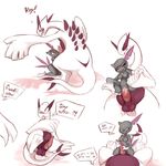  balls breasts first_person_view legendary_pok&eacute;mon lugia nintendo pok&eacute;mon simple_background sneasel text unknown_artist video_games 