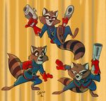  2017 anthro clothed clothing fur guardians_of_the_galaxy gun male mammal marvel raccoon ranged_weapon rocket_raccoon sibsy weapon 