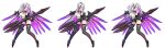  1girl absurdres arm_warmers bare_shoulders breasts cammy_(starward) clothing_cutout commentary_request fishnet_thighhighs fishnets gloves groin guitar highleg highleg_leotard highres horns huge_breasts instrument leotard long_hair mechanical_horns mechanical_legs mechanical_wings official_art panties ponytail prototype_design red_eyes rochs0010712504 solo starward thighhighs thighs twintails underwear white_hair wings 