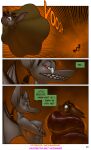  aamon_(james_howard) aamon_2_(james_howard) aamonsmom_(james_howard) anthro bat comic demon dialogue group gynomorph hi_res hyper_prolapse intersex intersex/male james_howard male mammal patreon prolapse subscribestar trio wrapped_prolapse 