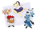  2026 ambiguous_gender anthro aonik black_ears black_tail blue_body blue_fur blue_tail brown_body brown_feathers brown_nose cyndaquil dartrix dewott fakemon feathers feet feral flippers fur generation_2_pokemon generation_5_pokemon generation_7_pokemon group hisuian_form nintendo oshawott pokemon pokemon_(species) purple_body purple_ears purple_fur quilava red_nose regional_form_(pokemon) rowlet shell tail talons tan_body tan_fur toes whiskers white_body white_feather white_fur wings 