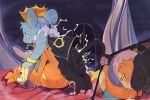absurd_res after_oral ahegao anal balls balls_on_face bodily_fluids breath buizel cape clenched_teeth clothing cum cum_from_mouth cum_in_mouth cum_inside duo electricity electrocution ellael feral generation_4_pokemon genital_fluids genitals hi_res looking_pleasured male male/male musk nintendo panting penile_spines penis penis_on_face pinned pokemon pokemon_(species) prince_titus_(revrevvin) rough_sex royalty sex shinx soggy_(soggybuizel) sweat teeth
