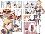  &gt;_&lt; :3 =_= american_flag_legwear belt beret bespectacled bismarck_(kantai_collection) black_hair blonde_hair blue_eyes blue_hair blue_hakama breasts brown_hair cake character_request cleavage closed_eyes cold_stone_creamery comic commandant_teste_(kantai_collection) commentary crown dress drinking drinking_straw elbow_gloves food front-tie_top gangut_(kantai_collection) garter_straps glasses gloves grappler_baki hair_between_eyes hakama hat headgear highres houshou_(kantai_collection) ido_(teketeke) iowa_(kantai_collection) japanese_clothes kantai_collection kimono large_breasts libeccio_(kantai_collection) long_hair long_sleeves military military_hat military_uniform mini_crown miniskirt mismatched_legwear multicolored_hair multiple_girls off-shoulder_dress off_shoulder open_mouth parody peaked_cap ponytail prinz_eugen_(kantai_collection) red_hair red_kimono revision sailor_collar scar scarf short_hair silver_hair skirt smile speech_bubble star star-shaped_pupils streaked_hair striped striped_legwear symbol-shaped_pupils teeth thighhighs tongue tongue_out translated twintails uniform vertical_stripes warspite_(kantai_collection) white_dress white_gloves white_hair yellow_eyes 