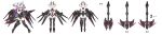 absurdres arm_warmers bare_shoulders breasts cammy_(starward) commentary_request gloves groin guitar highleg highleg_leotard highres horns huge_breasts instrument leotard maedare mechanical_horns mechanical_legs mechanical_wings official_art panties prototype_design red_eyes rochs0010712504 solo starward thighhighs thighs twintails underwear white_hair wide_image wings 