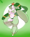  anthro belly_dancer big_breasts breasts camel_toe cleavage clothed clothing eyes_closed female flora_fauna huge_breasts immortalstar lilligant nintendo plant pok&eacute;mon pok&eacute;morph solo thick_thighs video_games 