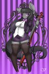  2017 anthro anthrofied cello clothing equine friendship_is_magic horse legwear mammal musical_instrument my_little_pony octavia_(mlp) pony stockings zzvinniezz 