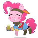  animated clothed clothing equine female feral friendship_is_magic hair hooves mammal my_little_pony no_sound omegaozone pink_hair pinkie_pie_(mlp) smile solo 