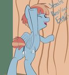  2017 anus butt cum cum_in_pussy cum_inside cutie_mark english_text equine female feral friendship_is_magic looking_at_viewer looking_back mammal my_little_pony pegasus pussy solo text wenni windy_whistles_(mlp) wings 