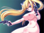  1girl angry blonde_hair blue_eyes blush breasts colt_python dual_wielding game_asset gun hair_ribbon handgun holding holding_gun holding_weapon kamei large_breasts long_hair navel nipples non-web_source nude official_art revolver ribbon seira_kamui seito_kaichou_hikaru self-datamine smoke smoking_barrel solo twintails v-shaped_eyebrows variant_set visual_novel_cg weapon 