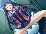  1girl altered_pink blue_hair blush censored closed_eyes clothes_lift dutch_angle game_asset honjou_shiori kneehighs long_hair military_uniform mosaic_censoring no_panties non-web_source official_art open_mouth pussy restrained school_uniform self-datamine sex_machine skirt skirt_lift socks solo spread_legs stationary_restraints sumeragi_yuusuke sweat toilet_use variant_set visual_novel_cg 